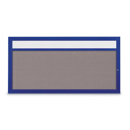 United Visual Products Slim Enclosed Corkboard, 36"x36", Bronze Alum Frame/Burgundy UVEB3636-BRONZE-DBURGU